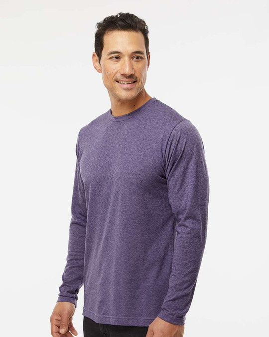 M&O 3520 - T-shirt à manches longues en poly-mélange