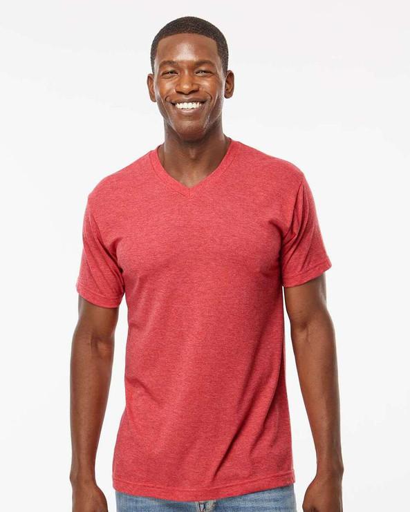 M&O 3543 - Deluxe Blend V-Neck T-Shirt