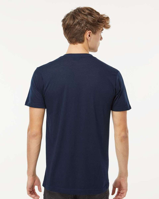 M&O 3543 - T-shirt col en V mélange Deluxe