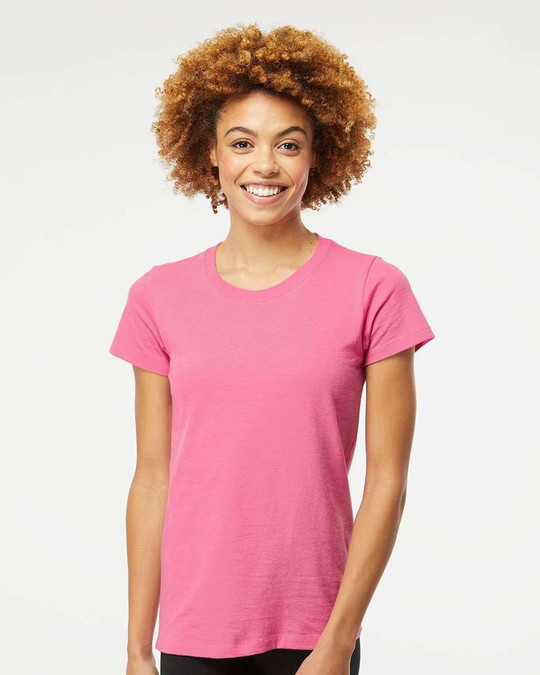M&O 4810 - T-shirt doux au toucher or pour femme