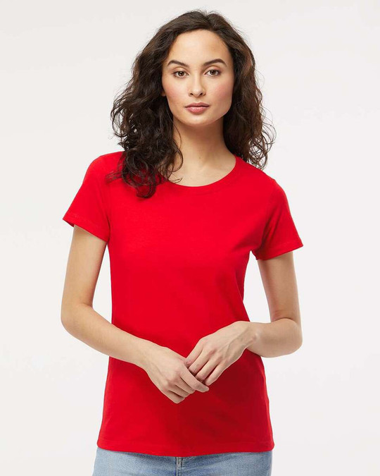 M&O 4810 - T-shirt doux au toucher or pour femme