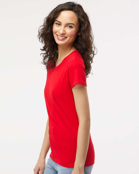 M&O 4810 - T-shirt doux au toucher or pour femme