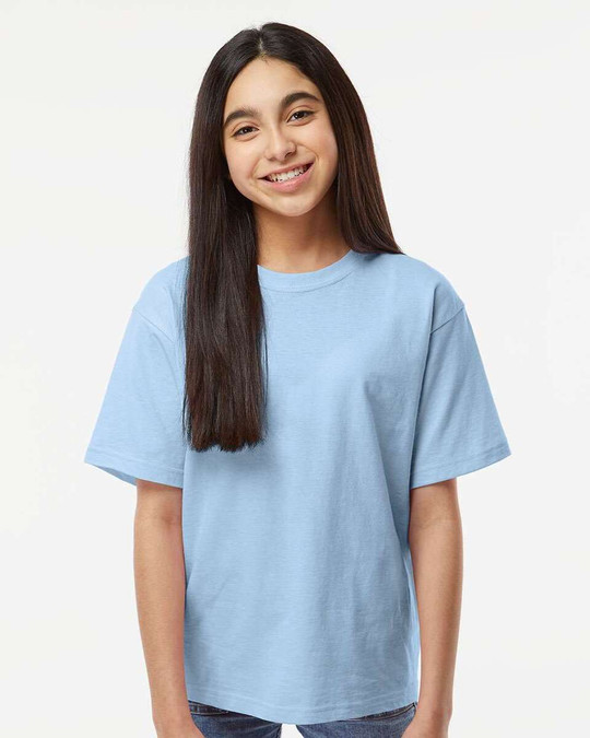 M&O 4850 - T-shirt doux au toucher or pour jeunes