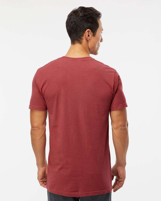 M&O 6500M - Camiseta Unisex Vintage Teñida en Prenda