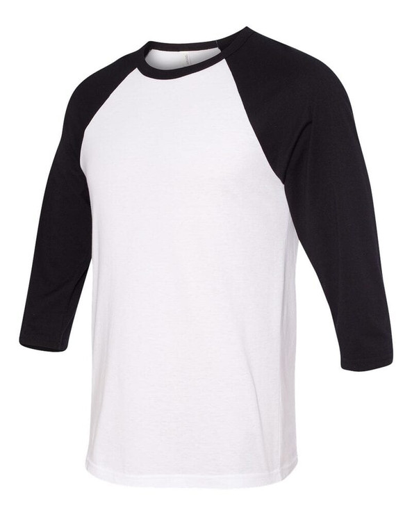 Bella+Canvas 3200 - Unisex 3/4-Sleeve Baseball T-Shirt