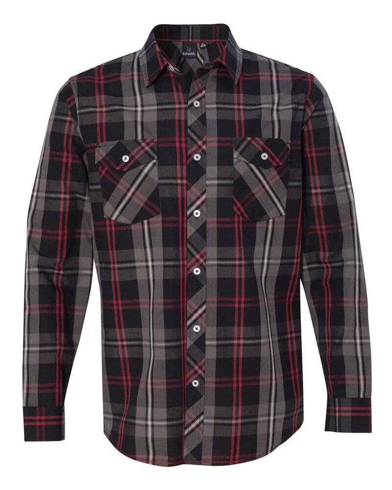 Burnside 8202 - LONG SLEEVE PLAID PATTERN WOVEN