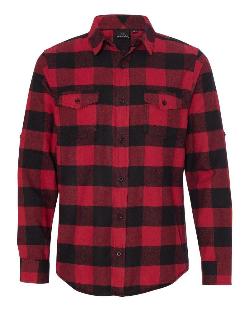 Burnside 8210 - CAMISA DE FRANELA A CUADROS TEJIDA PARA HOMBRE