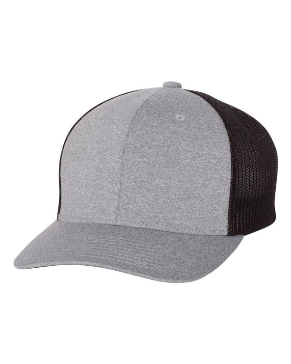 Flexfit 6311 - POLY MELANGE JERSEY STRETCH MESH CAP