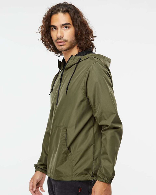 Independent Trading Co. EXP54LWP - Unisex Lightweight Quarter-Zip Windbreaker Pullover Jacket