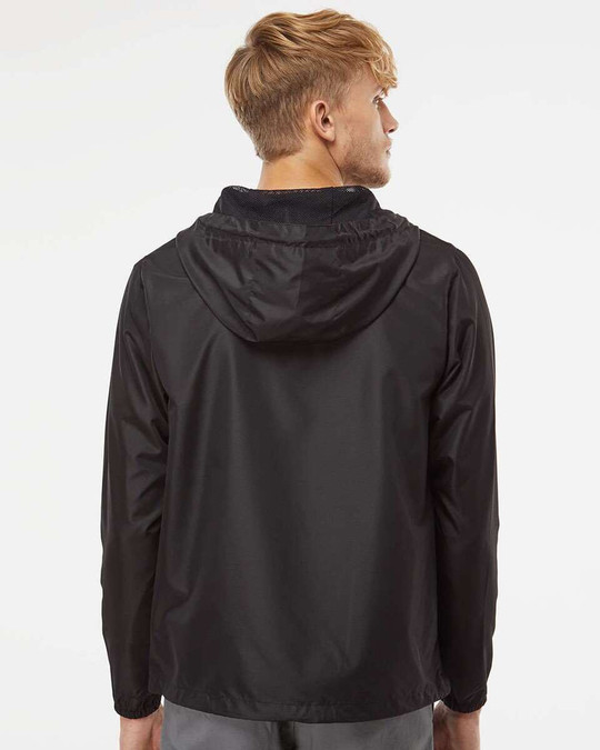 Independent Trading Co. EXP54LWP - Veste coupe-vent à enfiler unisexe légère avec fermeture éclair un quart