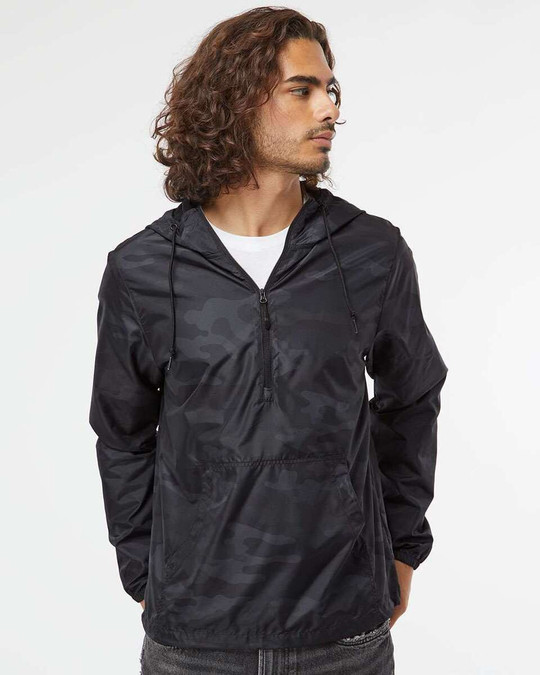 Independent Trading Co. EXP54LWP - Cortavientos Unisex Ligero con Cremallera de Cuarto de Longitud Pullover Jacket