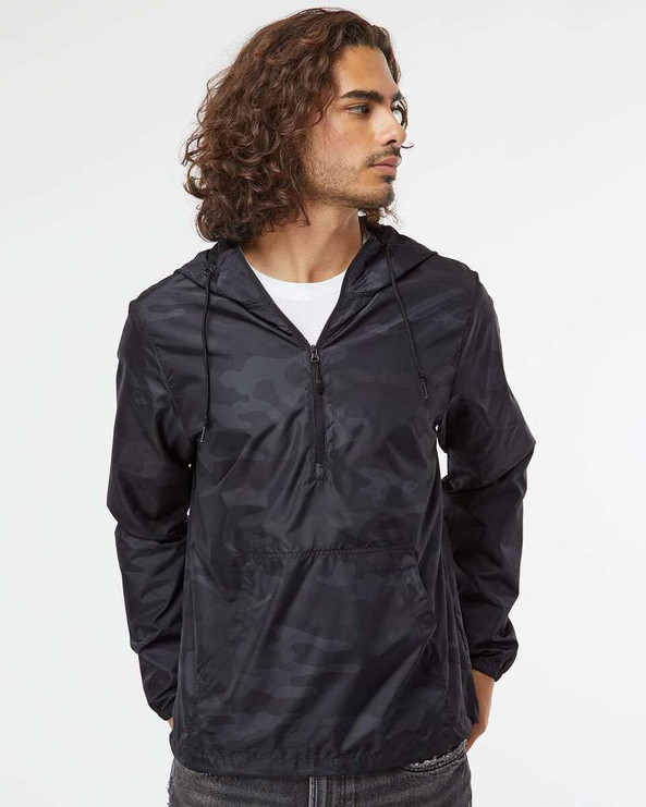 Independent Trading Co. EXP54LWP - Unisex Lightweight Quarter-Zip Windbreaker Pullover Jacket
