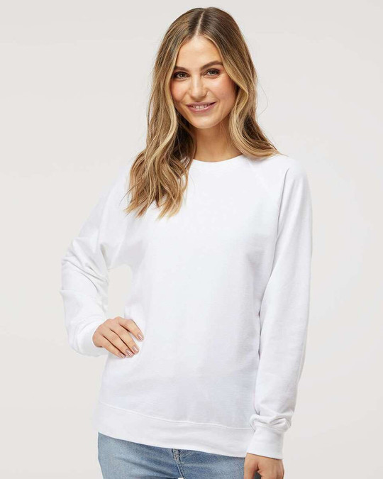 Independent Trading Co. SS1000C - Sudadera Icon Unisex Ligera Loopback Terry Cuello Redondo