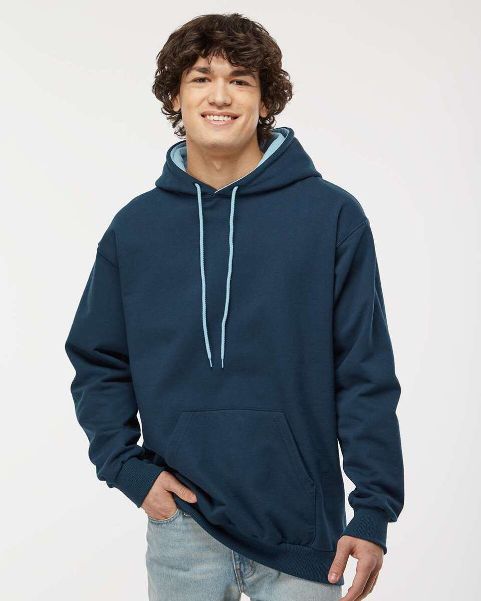 King Athletics Double Hooded Two-Tone Sweatshirt 9041