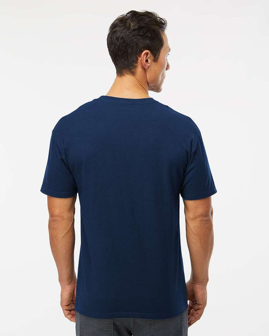 M & O Knits 5500 T-SHIRT FILÉ à LANNEAU