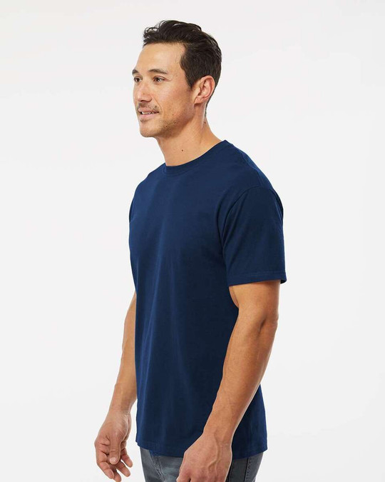 M & O Knits 5500 T-SHIRT FILÉ à LANNEAU
