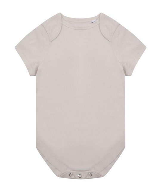 Larkwood LW655 - Kortærmet økologisk bomuld baby grow