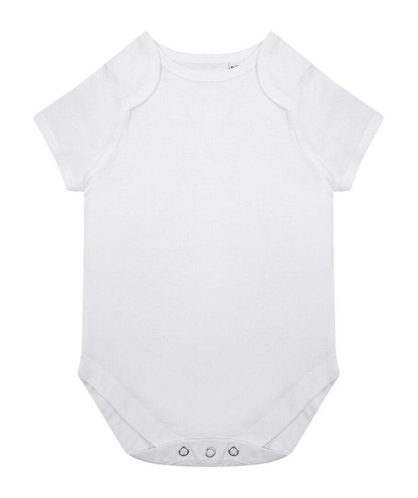 Larkwood LW655 - Short-sleeved organic cotton baby grow