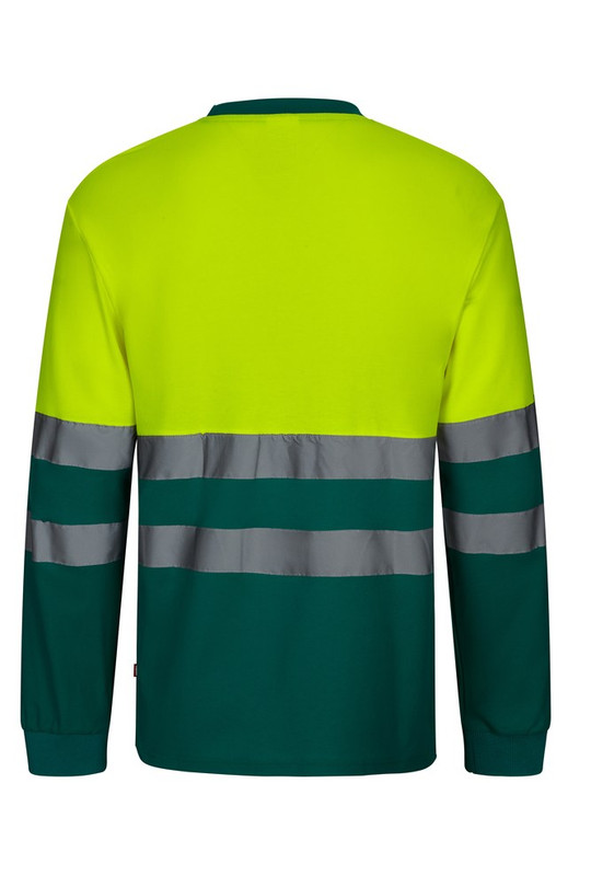 Velilla 305615 - BICOLOR LONG-SLEEVE COTTON T-SHIRT AV