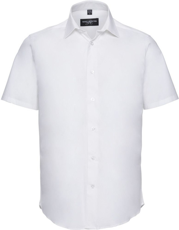 Russell Collection R947M - Easy Care Fitted Short Sleeve Shirt Mens