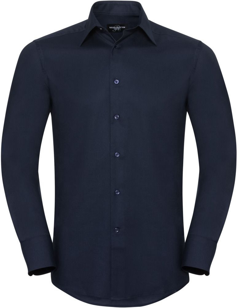 Russell Collection R922M - Oxford Tailored Easy Care Long Sleeve Shirt Mens