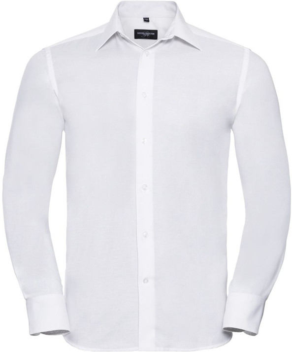 Russell Collection R922M - Oxford Tailored Easy Care Long Sleeve Shirt Mens