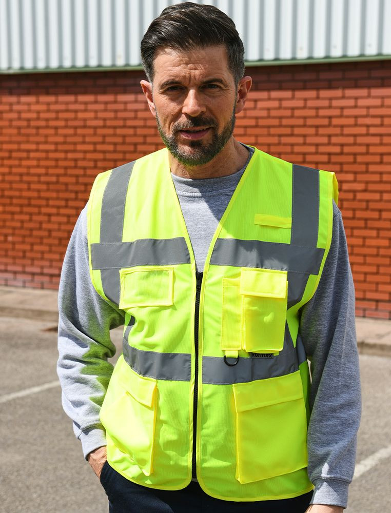 Korntex KXEXEC - High Visibility Executive Multifunction Safety Vest
