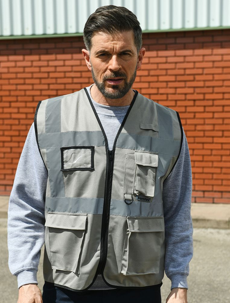 Korntex KXEXEC - High Visibility Executive Multifunction Safety Vest