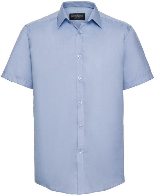 Russell Collection R963M - Herringbone Short Sleeve Mens Shirt
