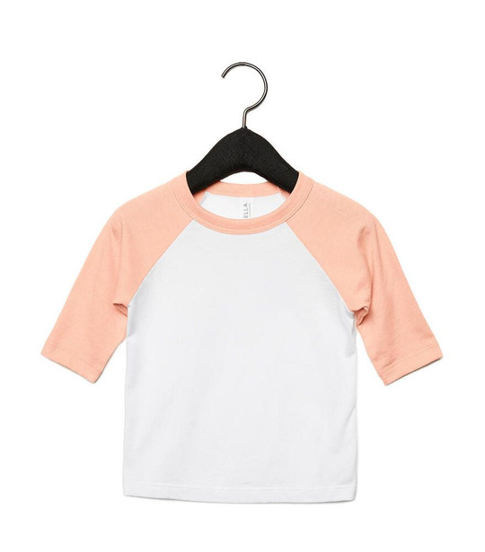 Bella+Canvas 3200T - Toddler 3/4 Sleeve Baseball Tee