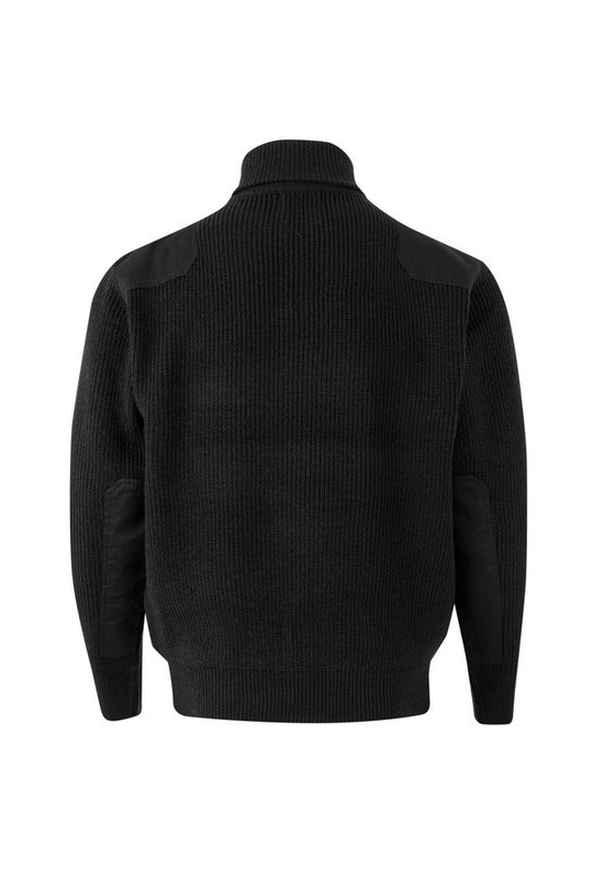 Velilla 101 - QUARTER ZIP KNITTED JUMPER