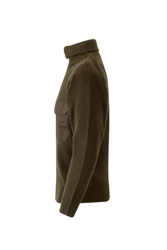 Velilla 101 - QUARTER ZIP KNITTED JUMPER