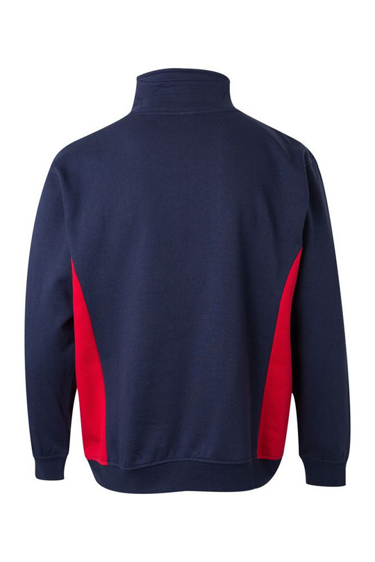 Velilla 105704 - SWEAT BICOLORE DEMI-ZIP