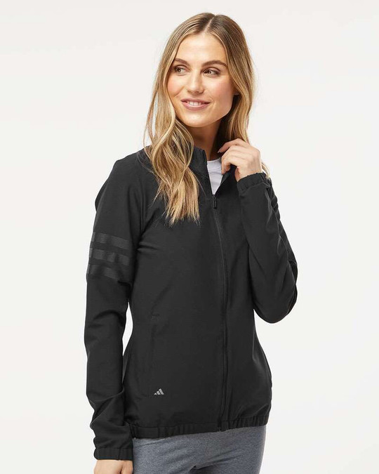 Adidas A268 - Veste à fermeture éclair complète 3-Stripes pour femme