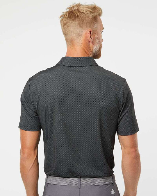 Adidas A498 - Polo à imprimé Diamond Dot