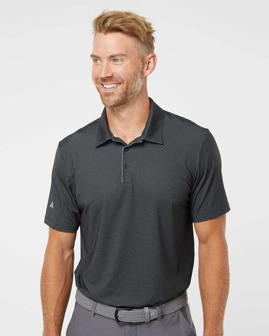 Adidas A498 - Polo à imprimé Diamond Dot