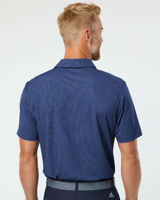 Adidas A498 - Polo à imprimé Diamond Dot