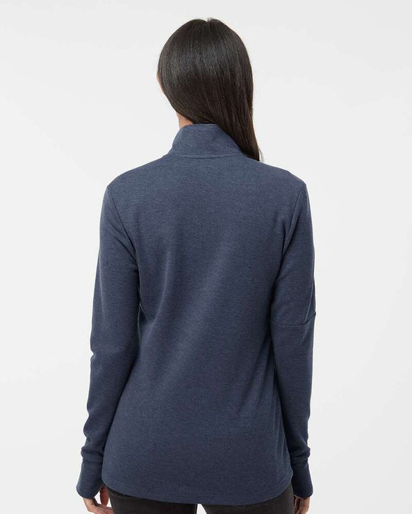 Adidas A555 - Women's 3-Stripes Quarter-Zip Sweater