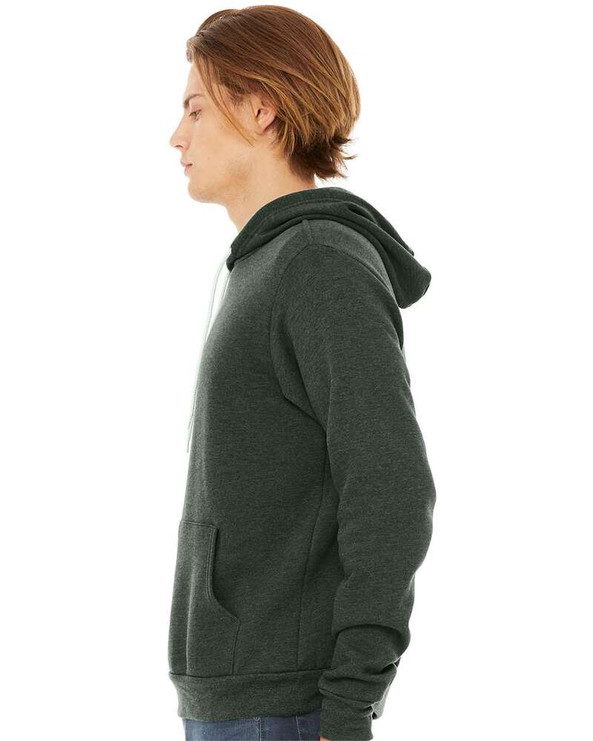 Bella+Canvas 3719 - Unisex Poly/Cotton Hooded Pullover Sweatshirt