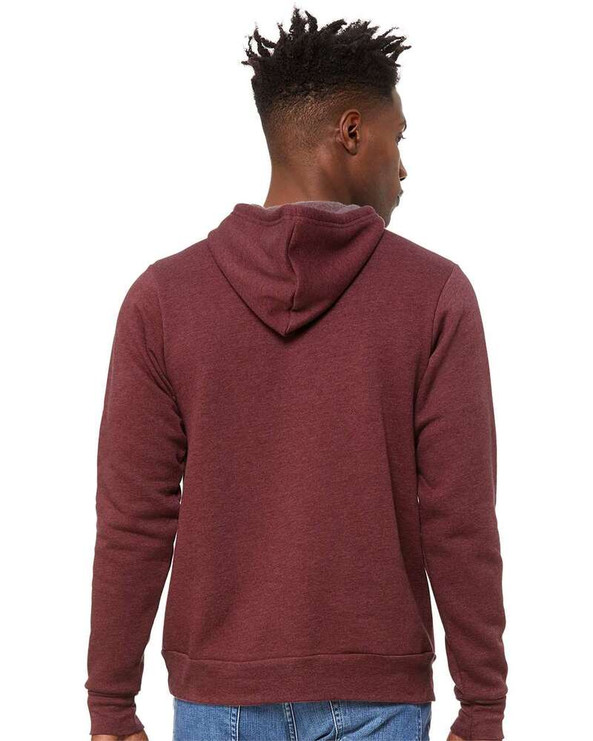 Bella+Canvas 3719 - Unisex Poly/Cotton Hooded Pullover Sweatshirt