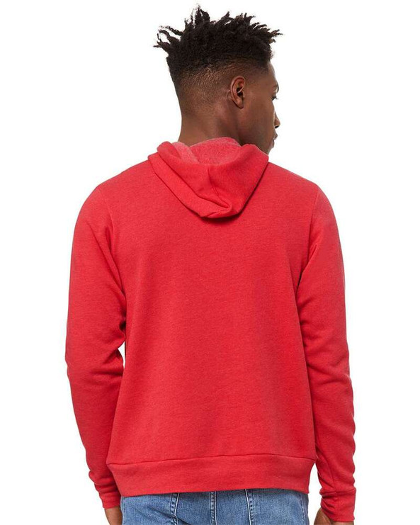 Bella+Canvas 3719 - Unisex Poly/Cotton Hooded Pullover Sweatshirt