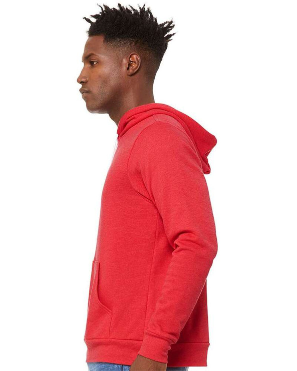 Bella+Canvas 3719 - Unisex Poly/Cotton Hooded Pullover Sweatshirt