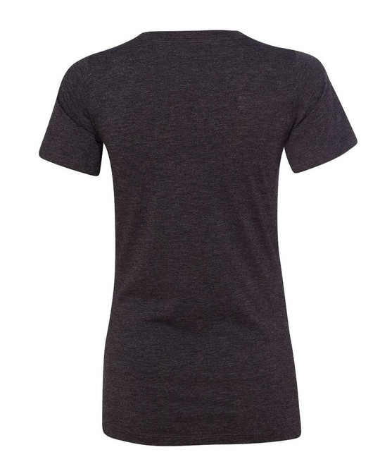 Bella+Canvas 6415 - Camiseta de Mujer de Manga Corta con Cuello en V y Corte Relajado Triblend