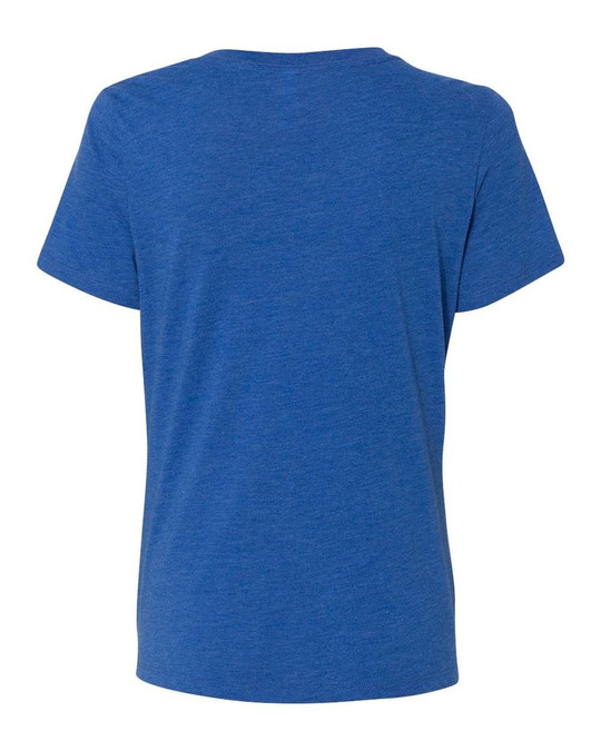 Bella+Canvas 6415 - Camiseta de Mujer de Manga Corta con Cuello en V y Corte Relajado Triblend