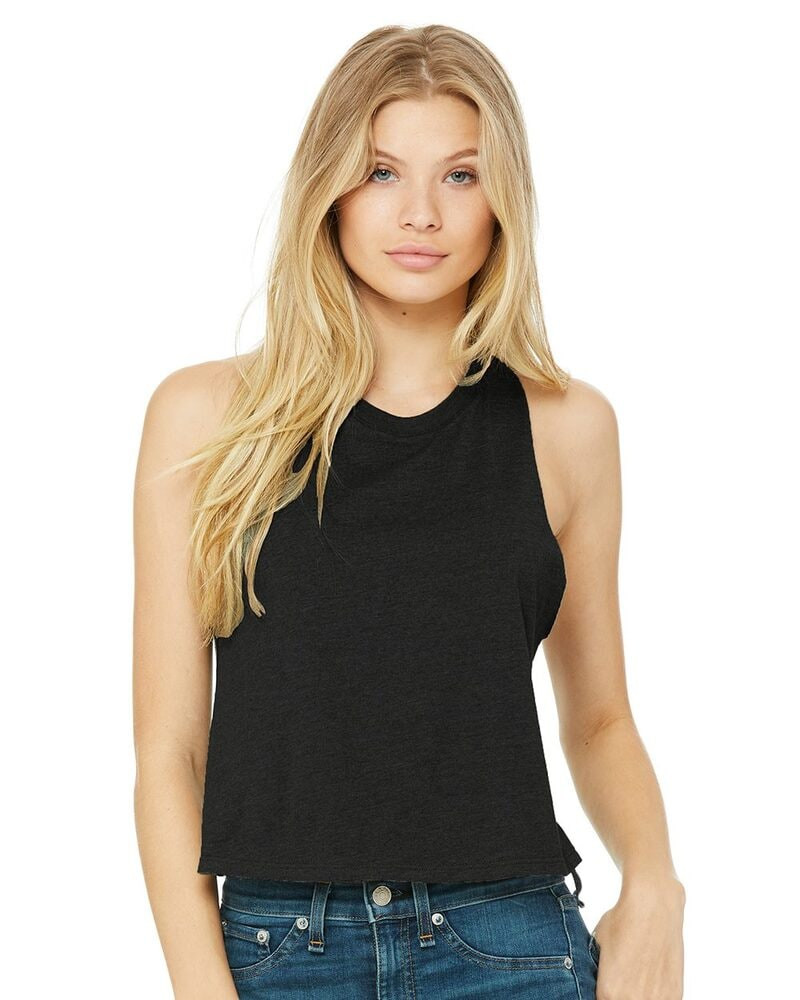 Bella+Canvas 6682 - Camiseta de Tirantes Recortada para Damas