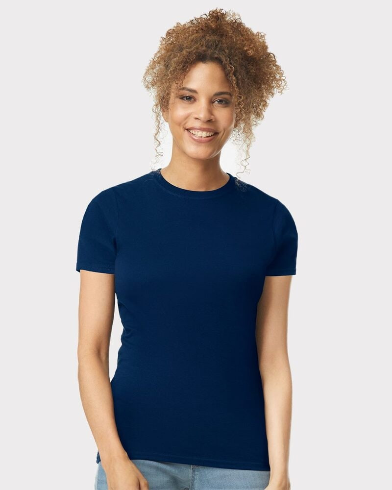Gildan 64000L - Fitted Ring Spun T-Shirt FOR WOMEN
