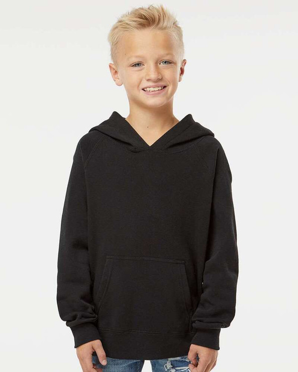 Independent Trading Co. PRM15YSB - Youth Lightweight Special Blend Raglan Hooded Sweatshirt