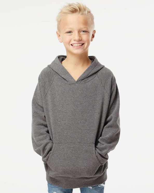 Independent Trading Co. PRM15YSB - Youth Lightweight Special Blend Raglan Hooded Sweatshirt