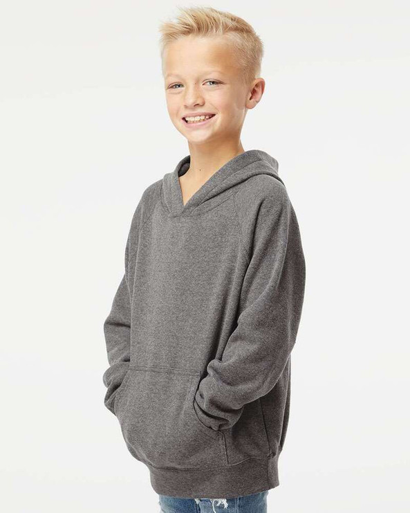 Independent Trading Co. PRM15YSB - Youth Lightweight Special Blend Raglan Hooded Sweatshirt