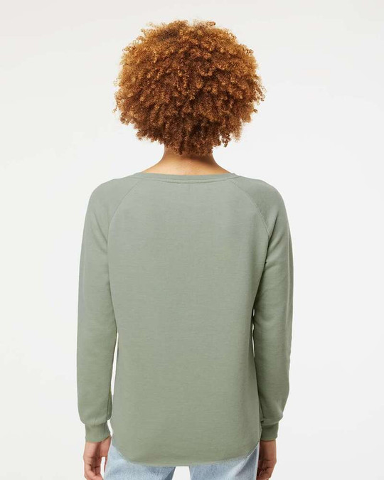 Independent Trading Co. PRM2000 - Women's California Wave Wash Crewneck Sweatshirt